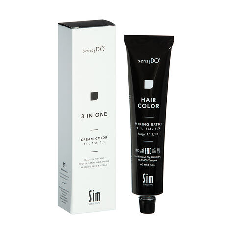 Sim Sensitive SensiDO Cream Color 3 IN ONE Püsi-, kerg- ja toonimisvärv 3/1